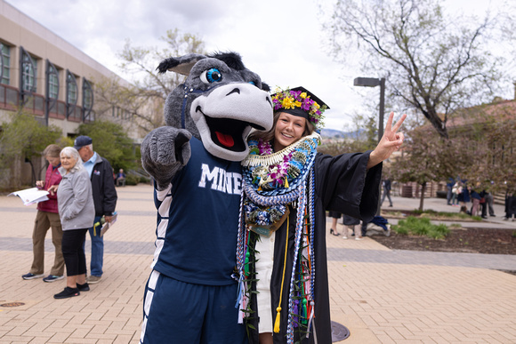 Blaster-mascot-and-graduate